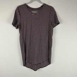 lululemon athletica Black and White Striped Tee